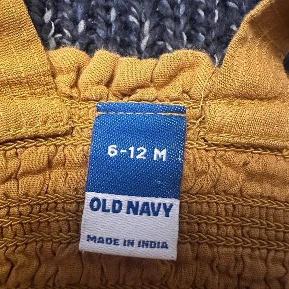 Baby Sleeveless Rompers Set - Cream, leopard, and mustard - Picture 7 of 7